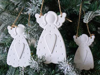 (L) "Ornaments" Pottery Class - Wednesday Nov. 18th from 1 to 3 pm