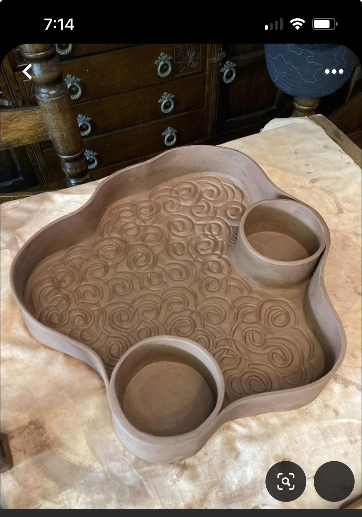 (S) "Chip & Dip Bowl" Pottery Class - Thursday October 22nd from 1 to 3pm