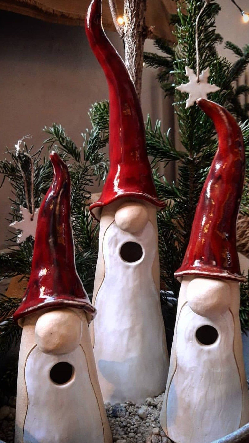 (M) "Gnomes or SANTA" Pottery Class - Tuesday Nov. 24th from 1 to 3 pm