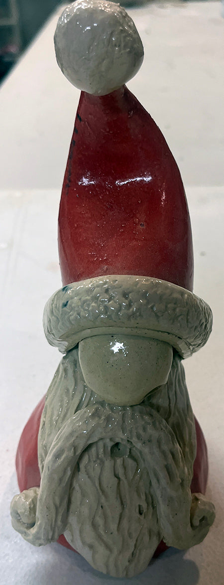 (M) "Gnomes or SANTA" Pottery Class - Tuesday Nov. 24th from 1 to 3 pm