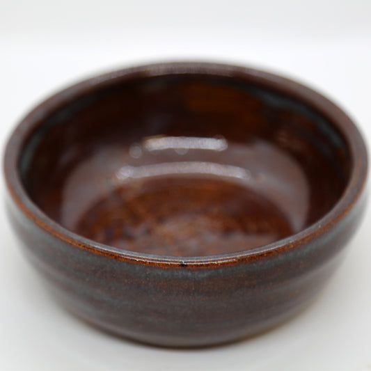 Pottery - Decorative Bowl with Etched Fern Leaf