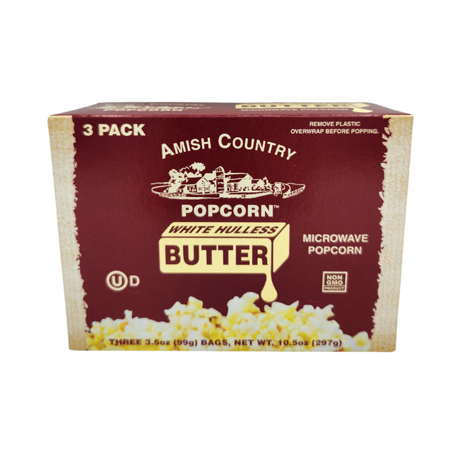 Extra Butter Microwaveable Popcorn - 3 count "Med. White"