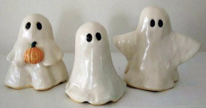 (M) "Pumpkins & Ghosts" Pottery Class - Thursday October 15th from 1 to 3pm